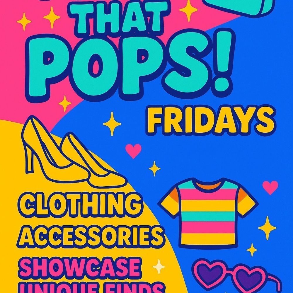 Live show Friday’s Times Vary. Like this flyer to be notified